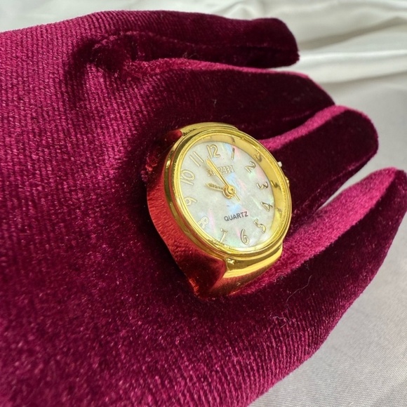 Gold Watch Ring – Adjustable Vintage Inspired Timepiece Jewelry main image 6